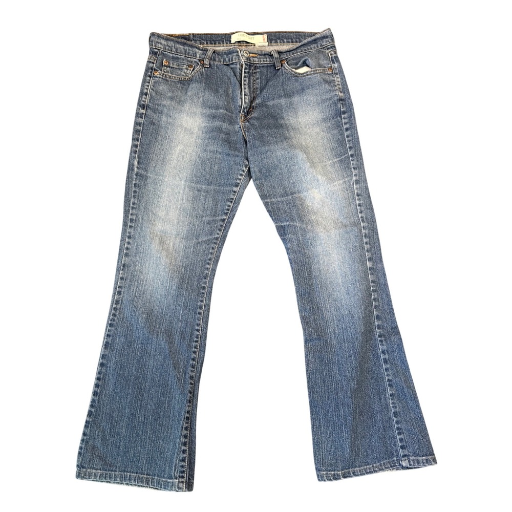 Levi's Women's 515 Bootcut Mid Rise Cotton Blue Denim Jeans Size 12M